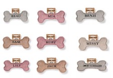 Squeaky Dog Toy Bone Shaped  Pre-Personalised with Dog Names & Breeds