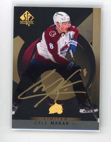 2024-25 Upper Deck SP Authentic Cale Makar Black Limited Auto #16 Avalanche HOF