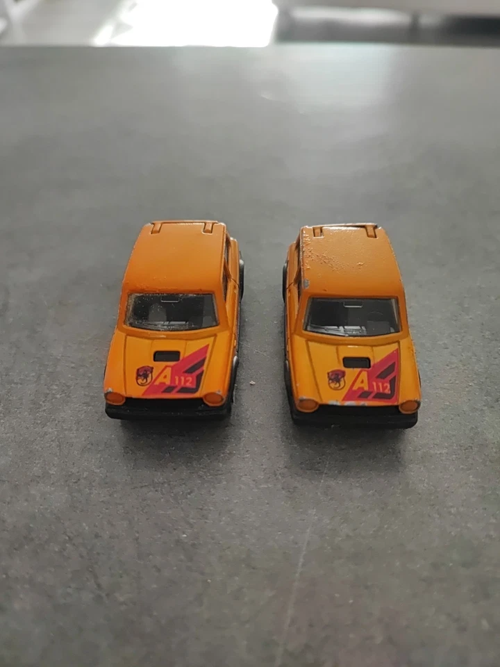 2  voitures  Majorette autobianchi a 112  ECH 1:53 Vintage  - Photo 3/4