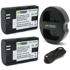 Wasabi Power Battery 2-Pack and Dual Charger for Canon LP-E6NH