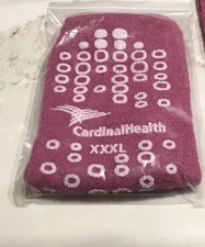 New 12 Pr 1 Price Cardinal Health Non-Slip Hospital Socks Size X XXL