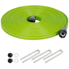 Sprinkler Soaker Hose 50FT with Holes Garden Watering Hose with Stakes Drip H...