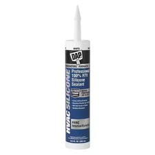 Dap 08010 Waterproof Silicone Sealant, 10.3 Oz, White, Temp Range -45 To 475