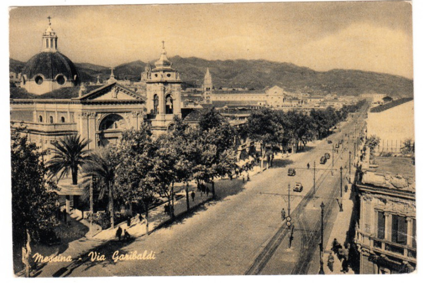 26-02697 - MESSINA - VIA GARIBALDI VIAGGIATA 1960