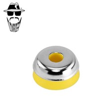 ORIGINAL LOWRIDER Chrome Springer Fork Head Ring & Yellow Rubber 32mm Universal.