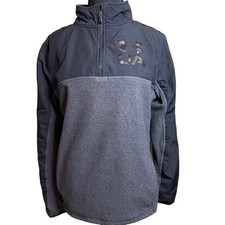 Under Armour Unisex Youth Black/Gray Pullover 1/4 Zip Size XL