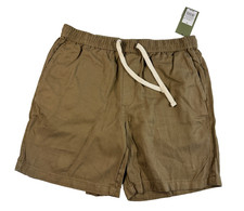 Goodfellow  Co Men's Vintage 7" Elevated Washed Pull-on Shorts Tan Size M NWT
