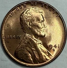 1941 S Uncirculated Lincoln Wheat Cent Exact Coin Imaged #LWC1986