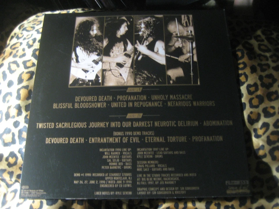 INCANTATION tribute to the  GOLD VINYL LP 2016 suffocation immolation rottrevore - Image 2 of 3