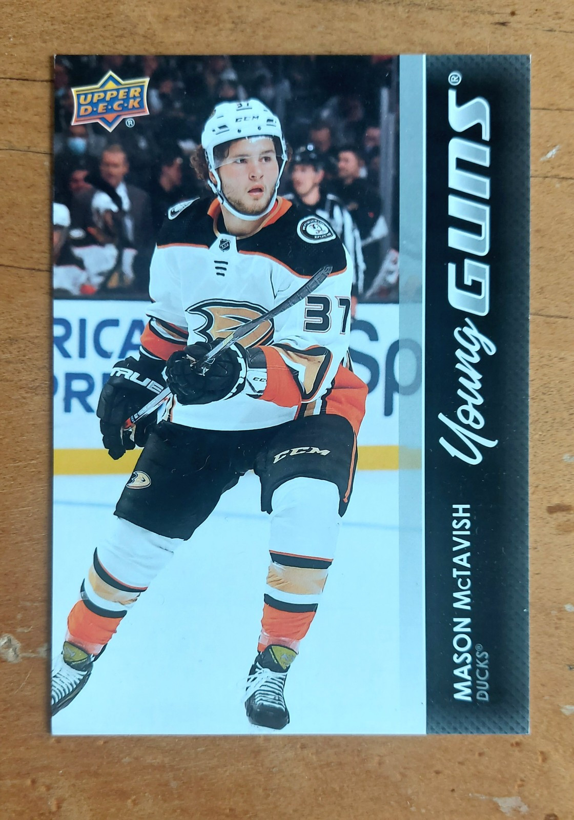 Mason McTavish RC 2021-22 Upper Deck Young Guns Oversided Jumbo Rookie CARD 451