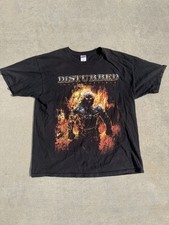 Vintage Disturbed Tour 2009 T Shirt Worldwide Concert Size XL