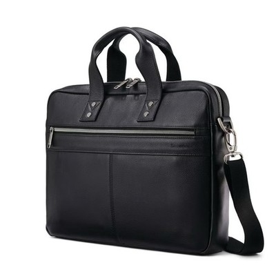 Samsonite Classic Leather Slim Briefcase Bag 