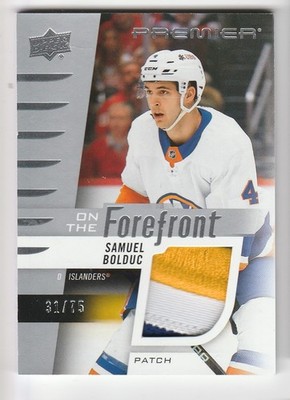 HOCKEY NHL 23/24 PREMIER SAMUEL BOLDUC 31/75  ROOKIE PATCH NYI  #OFR-SB