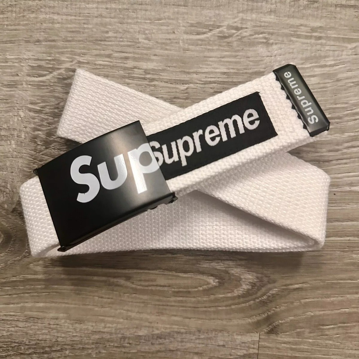 🆂 SUPREME Unisex Web Belt Metal Buckle (42 🆂 SUPREME Unisex Web Belt Metal Buckle (42