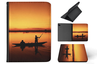 CASE COVER FOR APPLE IPAD|TRADITIONAL FISHING BOAT SUNSET