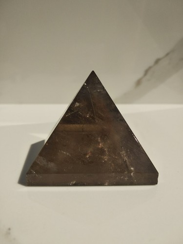 PIRAMIDE QUARZO NEBBIA AFFUMICATO fumè cristallo pietra naturale cheope reiki - Foto 2 di 5