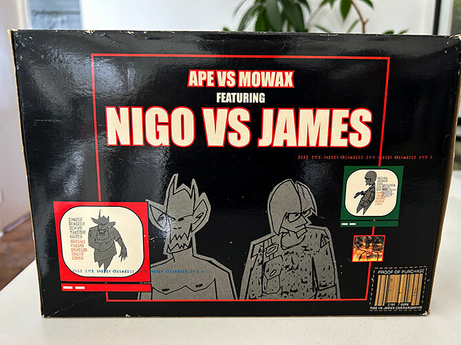 RARE BAPE A Bathing Ape Bape x Mo Wax UNKLE James vs Nigo Figure