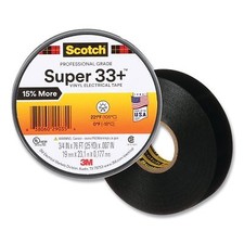 Scotch Super 33 , 3/4" x 76' Black Electrical Tape, 638060-29035