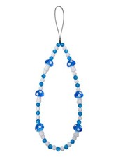 Phone Charm Strap Universal Cell Phone Lanyard Wrist Strap Blue Mushroom