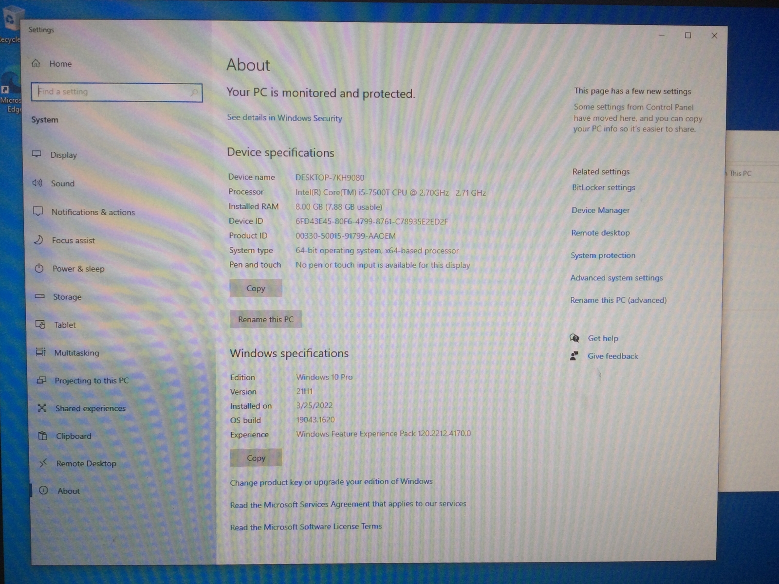 Hp Elitedesk 800 G3 Mini Intel Core I5 7500t 2 70ghz 8gb 256gb Windows 10 Pro Ebay