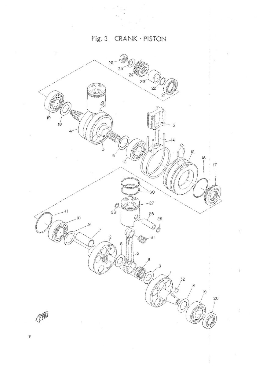 YAMAHA 本体のみ　(Ayako様) YAMAHA Parts Manual AS3 1971 to 1972 Replacement Spares Catalog