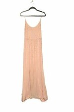 New!! Free People Rhinestone Strappy Maxi Dress L	Peach