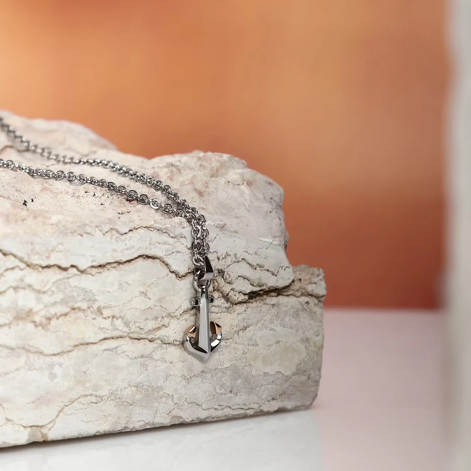 Collana uomo/ragazzo gioielli Morellato VERSILIA SAHB18 ancora cristalli neri - Immagine 3 di 4