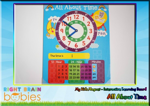 Kids Magnet All About Time - Interactive Magnetic Board. shichida / Montessori - Picture 2 of 7
