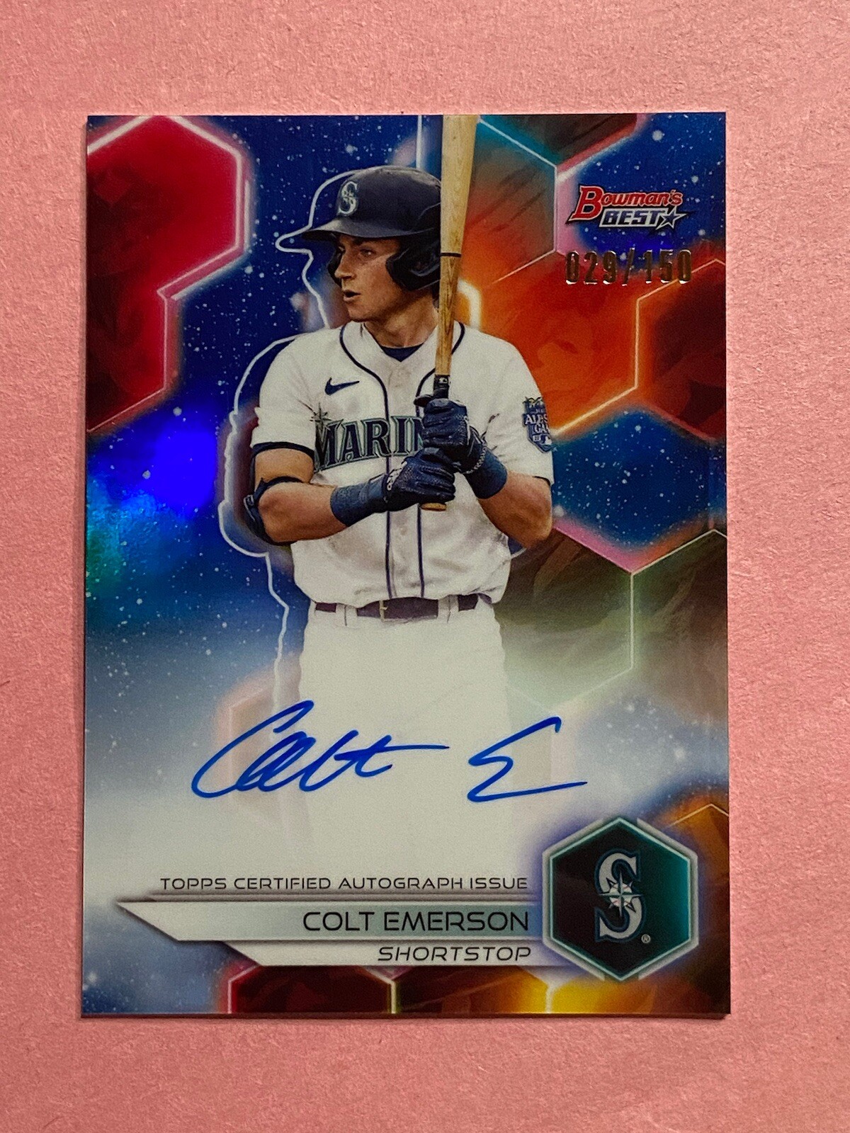 Colt Emerson 2023 Bowmans Best Blue Refractor Auto Autograph /150