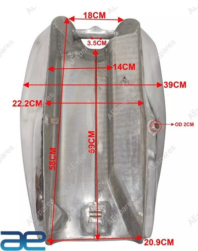 BMW R45 R65 1981 GASOLINA COMBUSTIBLE GAS ALUMINIO TANQUE + MONZA TAPA + ADAP... - Imagen 7 de 7