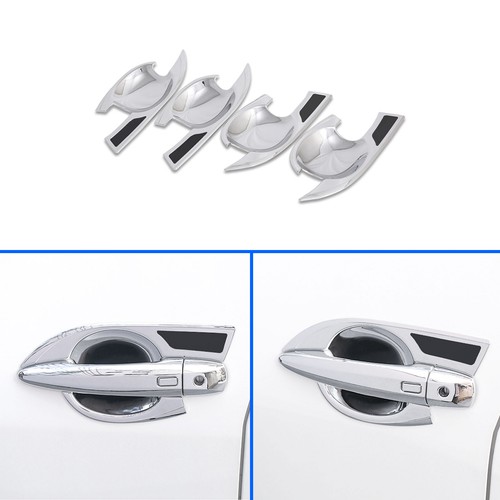 4X Chrome Door Handle Cup Bowl Bezel Trm For 2012 2013 2014 TOYOTA