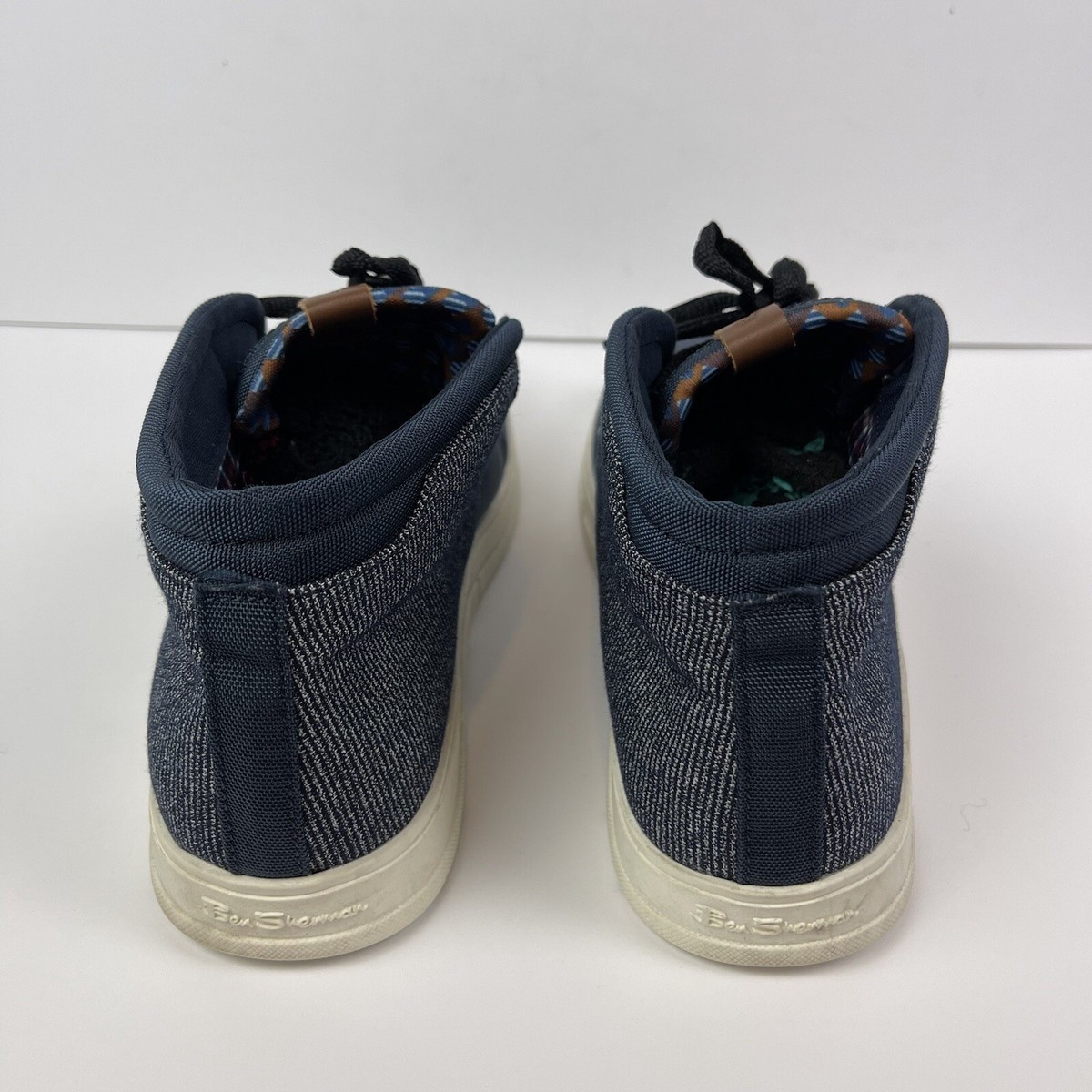 BEN SHERMAN Men\'s 12 Bristol Chukka Denim Blue Canvas Sneakers Causal Indie Ben Sherman Blue Mens Bristol Chukka Canvas Lifestyle Shoes  main image 2