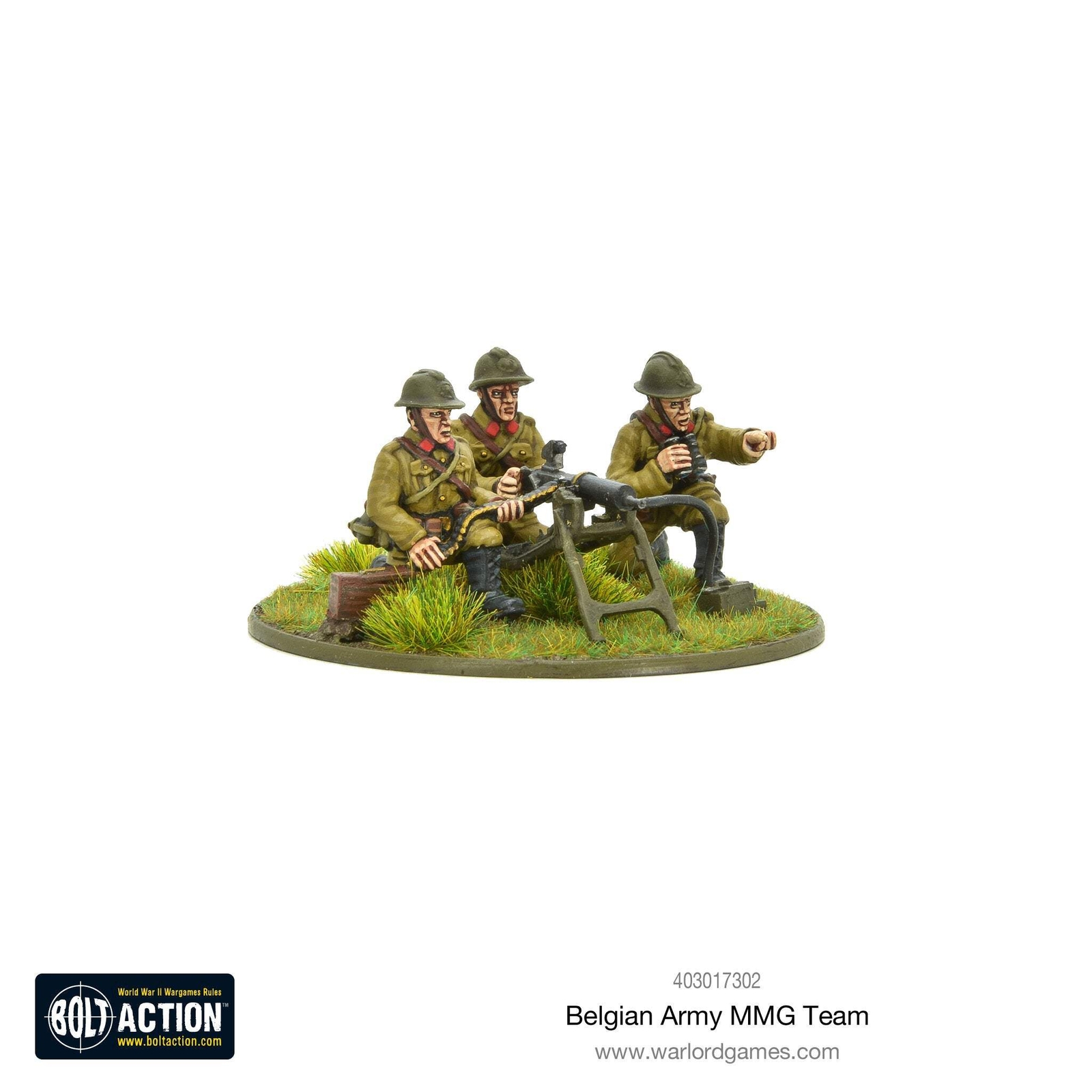 Bolt Action - Belgian Army MMG team - Warlord Games
