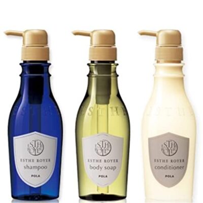 POLA ESTHE ROYER Shampoo Conditioner Body Soap 3 Types Full Set 400ml x 3 New