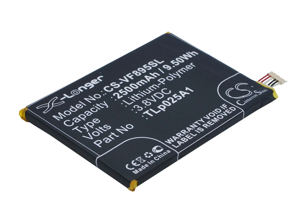 Batería para Vodafone Smart Prime 6 VF-895N TLp025A1 2500mAh NUEVA Foto 2 de 4