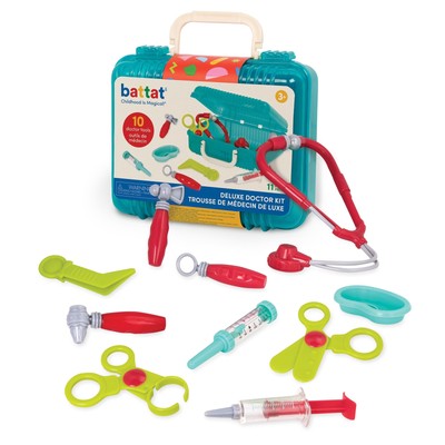 Battat   Pretend Play Doctor Set   Kids Nurse Toys   10-Pieces & Carry Case  ...