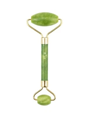 MARKENLOS Jade Stein Roller Gesichtsroller Massagegerät Gua Sha - Anti-aging Jadewalze NEU