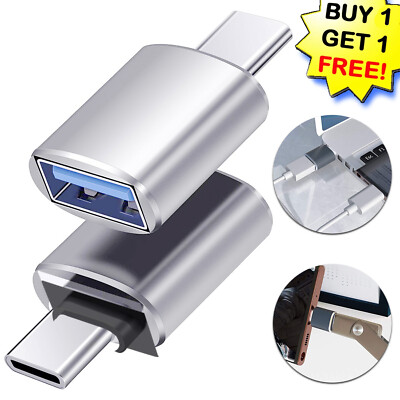 2Pcs USB Connector USB 3.0 Type C male to USB A Female High-Speed Adapter