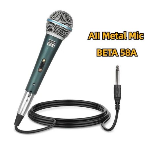BETA 58A Supercardioid Dynamic Vocal Microphone For Stage Singing Karaoke - Picture 1 of 6
