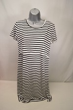 NWT Quince Bamboo Jersey Maternity & Nursing Lounge Black & White Dress Size XS
