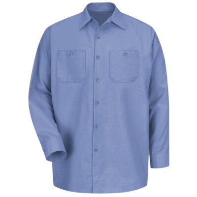 Red Kap SP14 Mens Industrial Long Sleeve Work Shirt