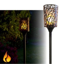 Luxform Cylinder, Battery Powered Flame Torch with Remote Control - 1 Light