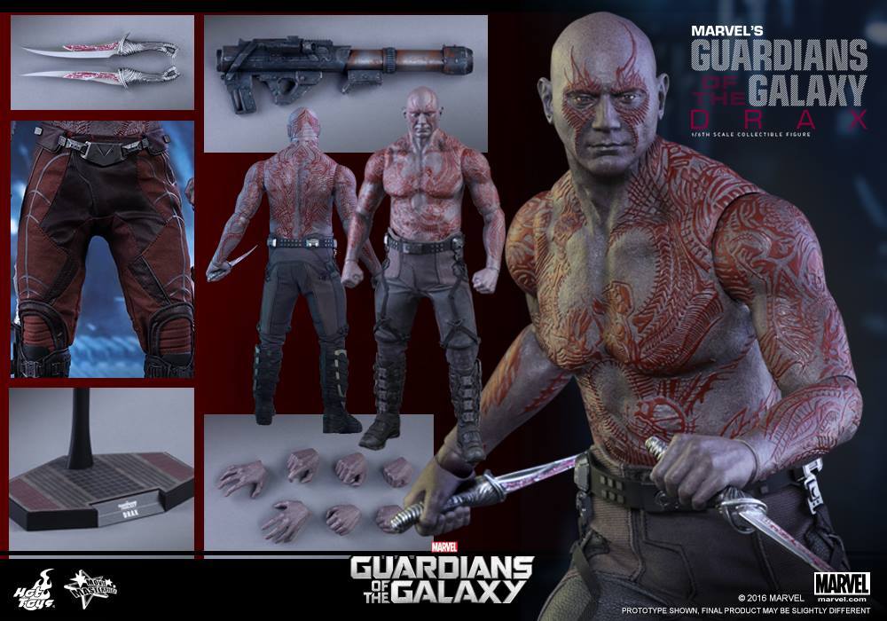 Hot Toys 16 MMS355 Marvel Guardianes de la Galaxia Drax obra maestra figura Hot Toys 16 MMS355 Marvel Guardianes de la Galaxia Drax obra maestra figura