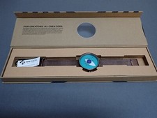 NEW Projects Watches PJT-7223 Ray Blue 40mm Brown Mesh Metal Band Watch