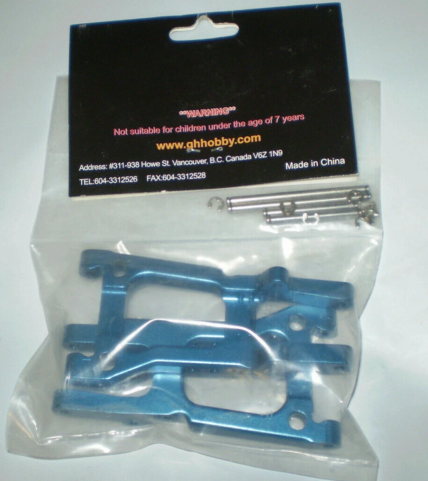 GH RACING 02113 (AZUL) BRAZOS INFERIORES TRASEROS ALUMINIO PARA SLASH NUEVO  Foto 2 de 2