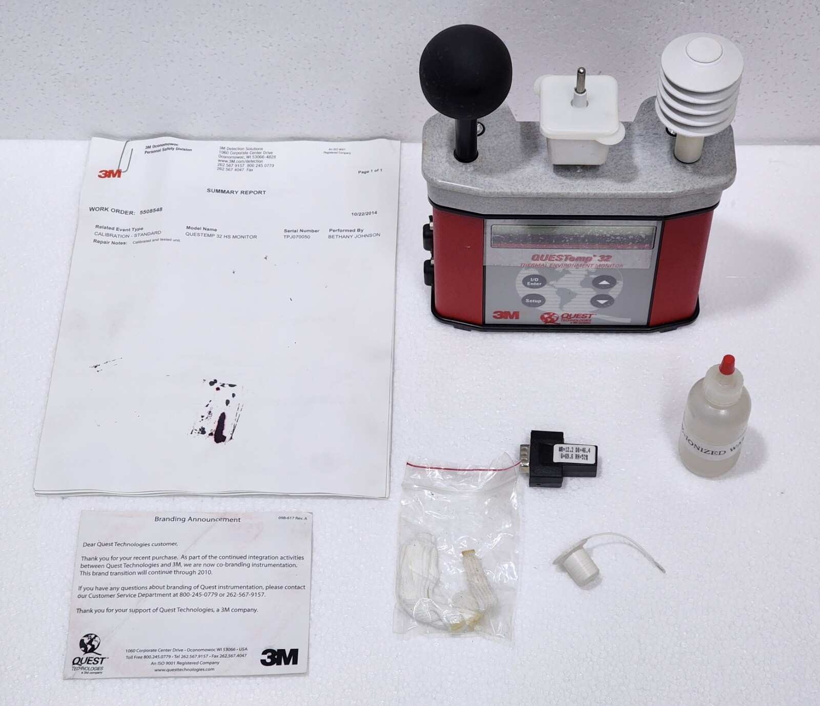 QUEST 3M QUESTEMP 32 THERMAL ENVIRONMENT HS MONITOR