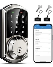 Veise Smart Deadbolt with App Control, Keyless Entry Smart Lock for Front Door