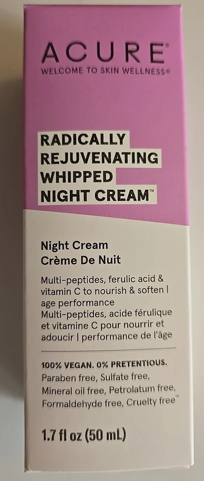 Crema de noche batida radicalmente rejuvenecedora Acure 1,7 fl oz (50 ml) Foto 2 de 4