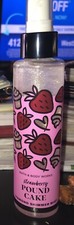 Bath And Body Strawberry Pound Cake Diamond Shimmer Mist New