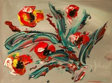 FLOWERS   Painting LANDSCAPE MODERN CANVAS ABSTRACT BBHUOYU